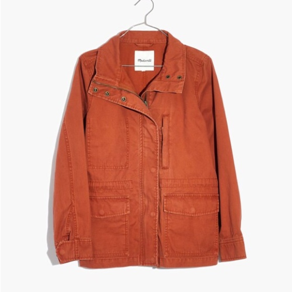 Madewell Women's Passage Jacket Surplus Military Style Zip Up 100% Cotton XS